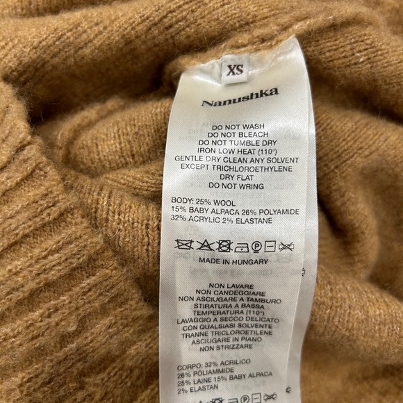 NANUSHKA size XS Ryo Ribbed-Knit Turtleneck Sweater - Picture 10 of 16